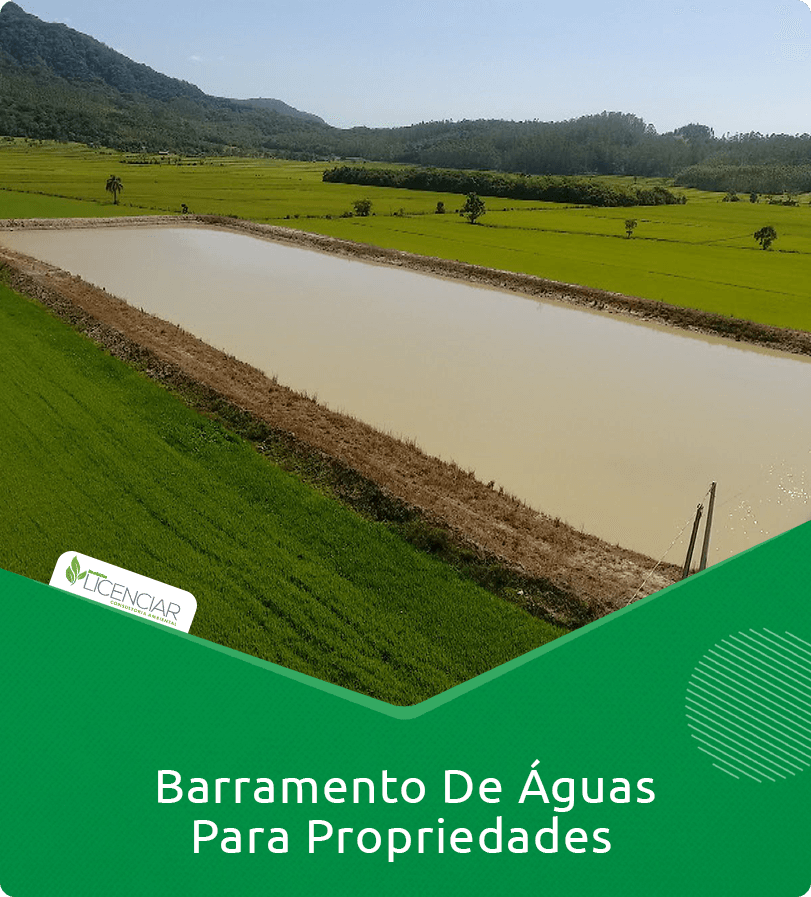 Barramento de Águas Para Propriedades Rurais