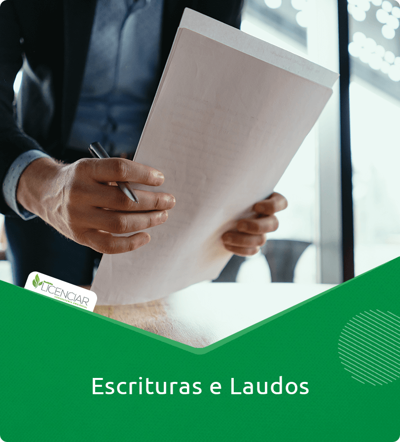 Escrituras e laudos